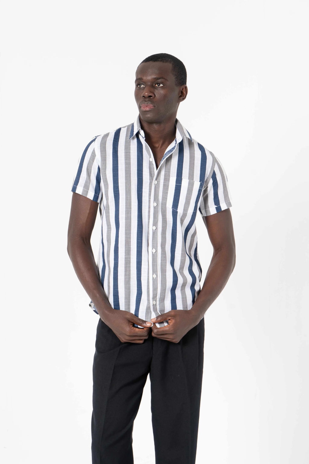 Stripes Printed Shirt for Men - SanskrutiHomes 
