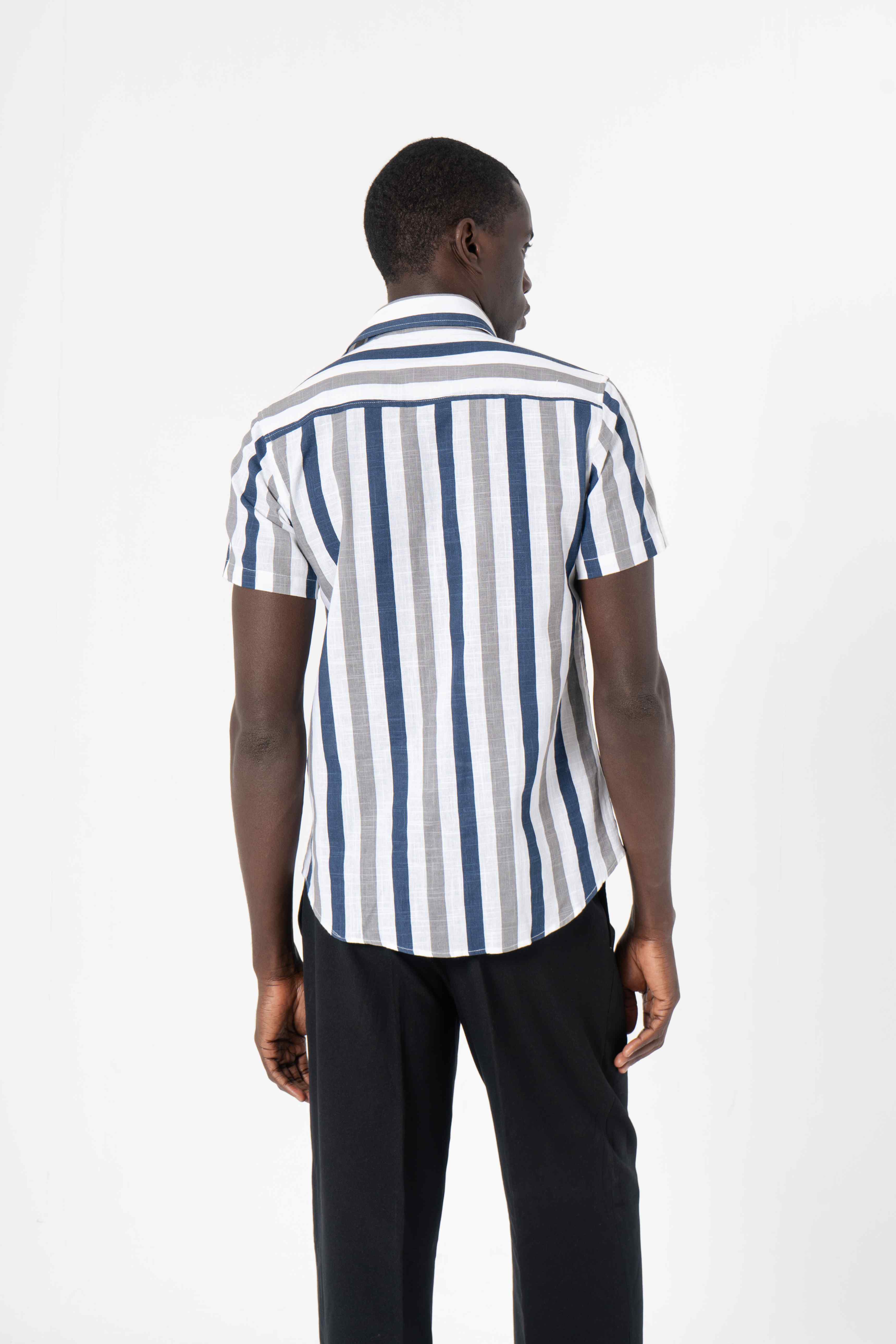 Stripes Printed Shirt for Men - SanskrutiHomes 