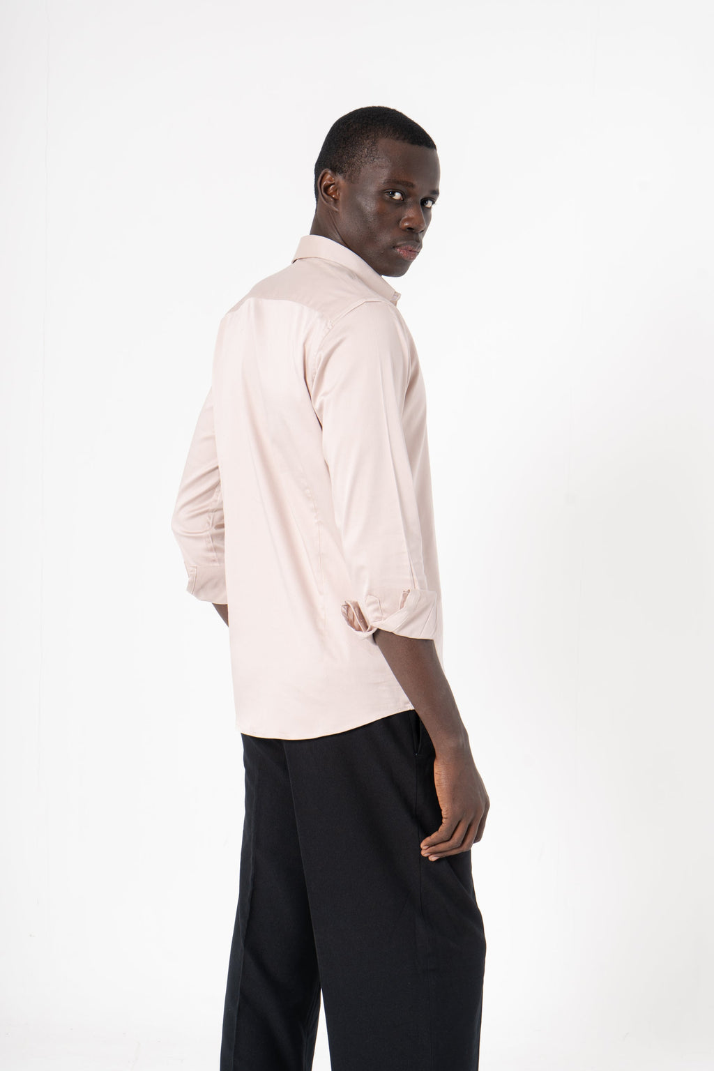 Cream Solid Print Full Sleeve Shirt - SanskrutiHomes 