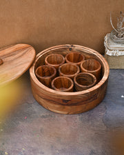SPICE BOX WITH wood COMPARTMENTS - SanskrutiHomes 