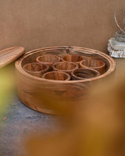 SPICE BOX WITH wood COMPARTMENTS - SanskrutiHomes 