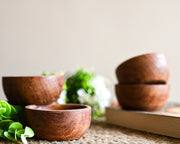 WOODEN BABY BOWL (set of 6 ) - SanskrutiHomes 
