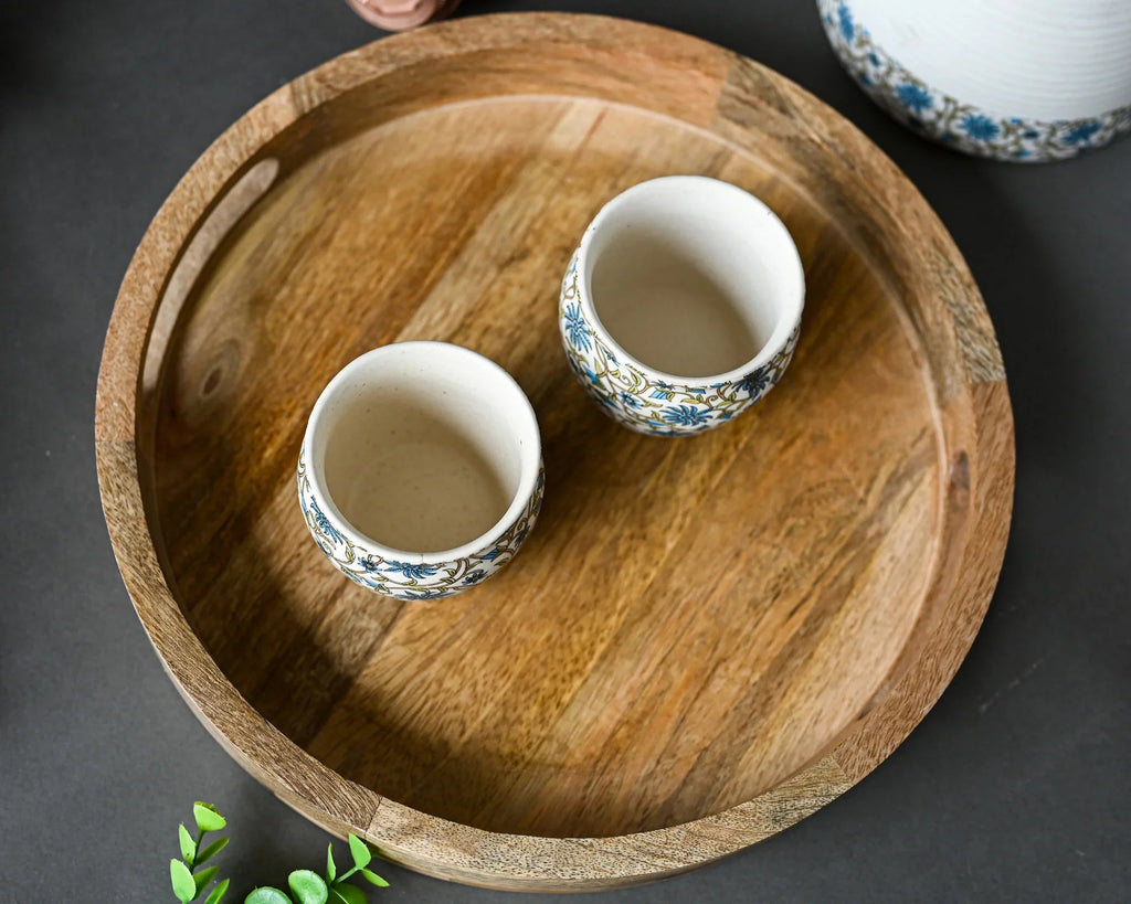 WOODEN SERVING TRAY - SanskrutiHomes 