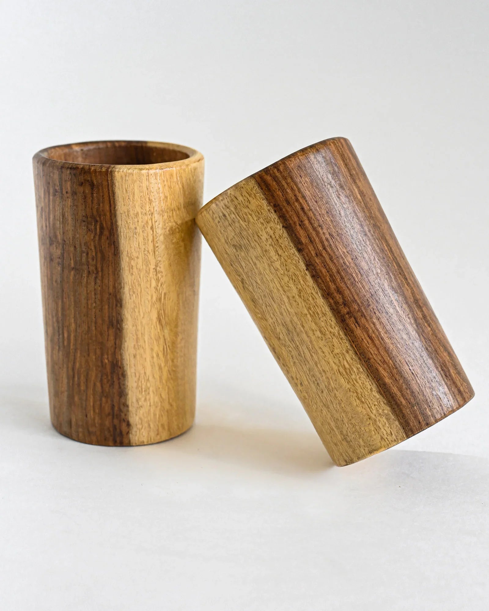 WOODEN GLASS (SET OF 6) - SanskrutiHomes 