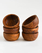 WOODEN BABY BOWL (set of 6 ) - SanskrutiHomes 