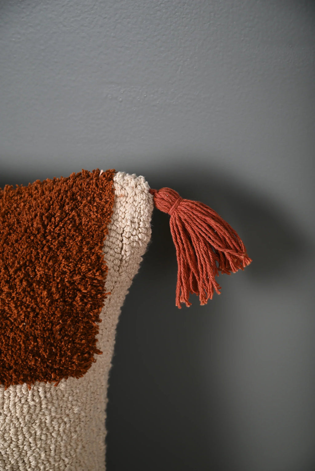 Multicolor Truffted Cotton Cushion Cover - SanskrutiHomes 