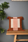 Tuffted Multicolor Cotton Cushion Cover - SanskrutiHomes 