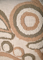 Beige Color Truffted Cotton Cushion Cover - SanskrutiHomes 