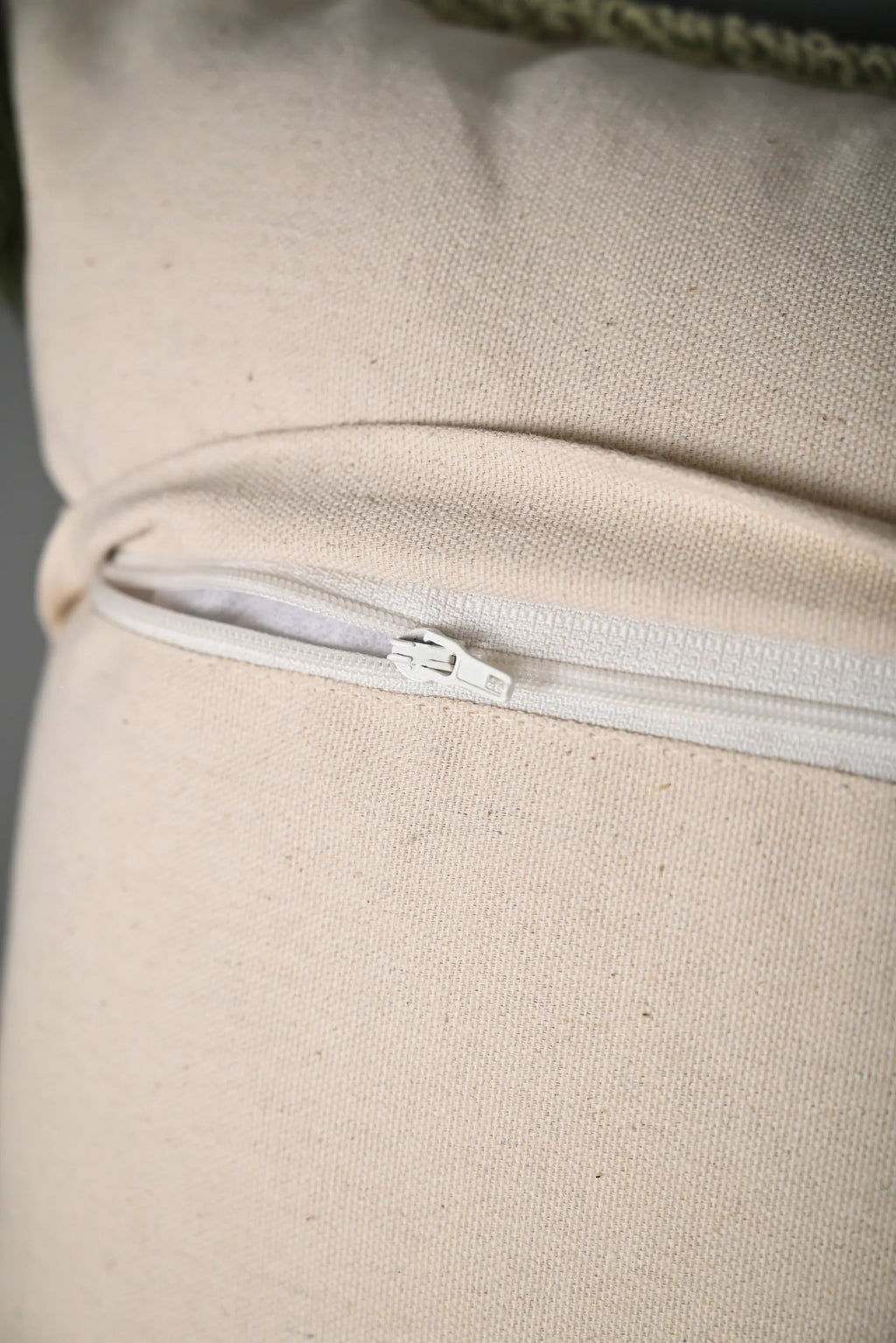 Green Truffted Cactus Design Cushion Cover - SanskrutiHomes 