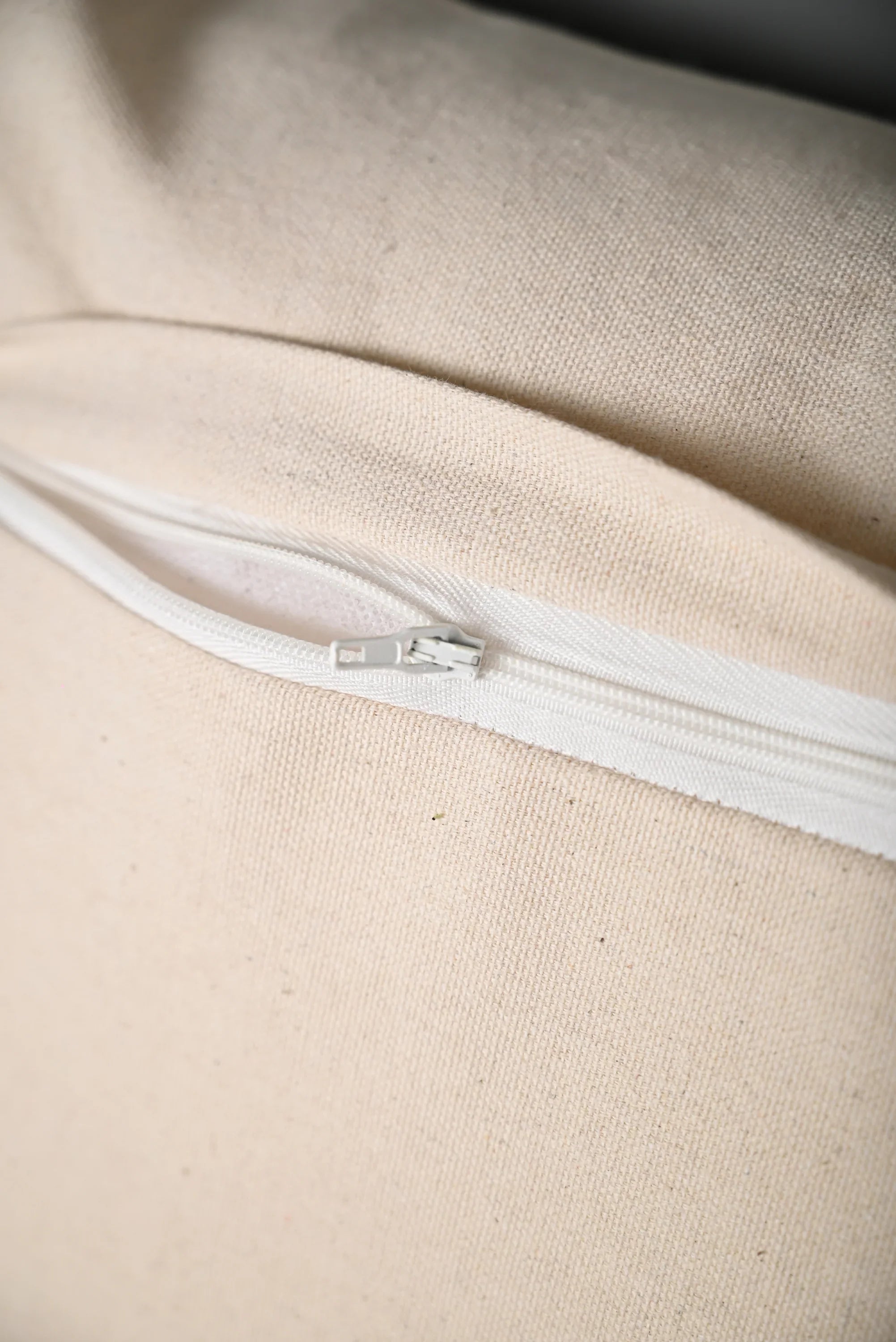 Beige Truffted Coconut Tree Design Cushion Cover - SanskrutiHomes 