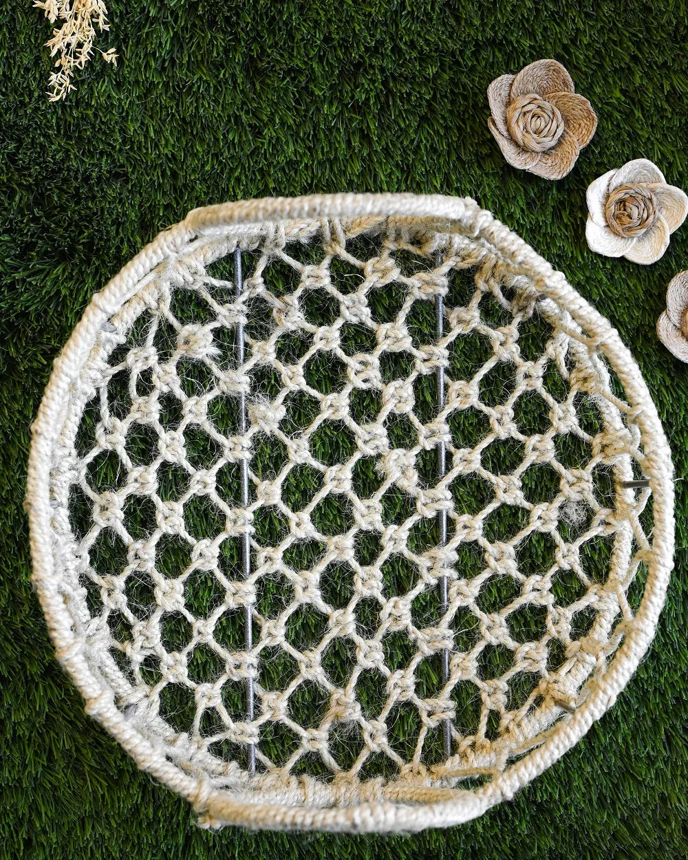 JUTE STORAGE BASKET - SanskrutiHomes 