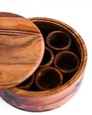 SPICE BOX WITH wood COMPARTMENTS - SanskrutiHomes 