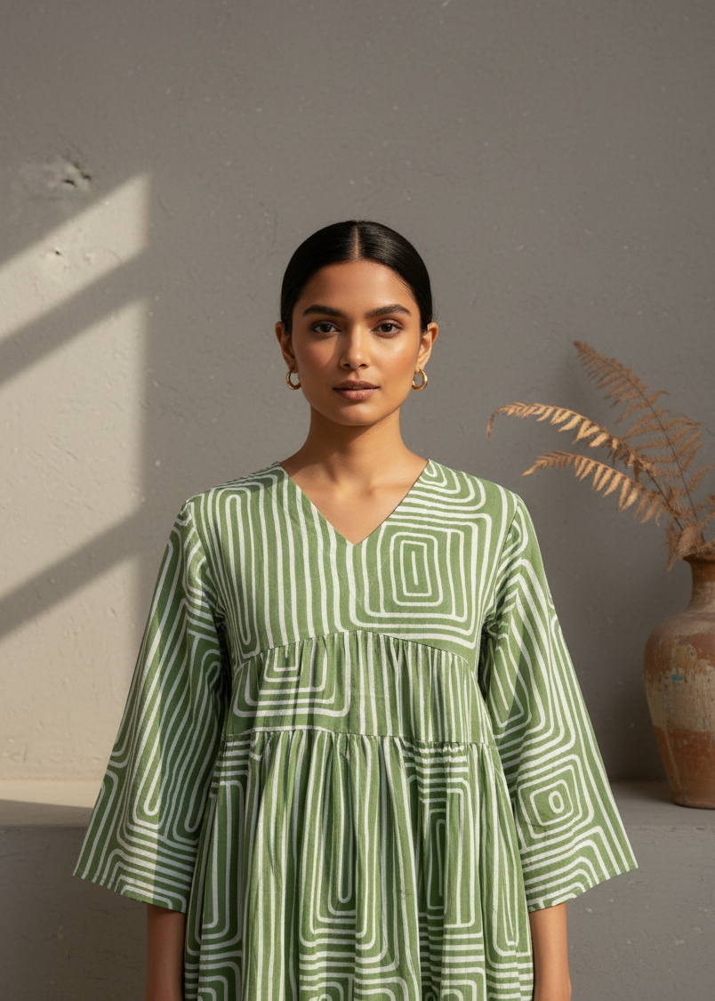 Red Dog Printed Cotton Night Suit Set - SanskrutiHomes 