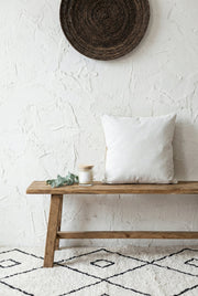 Green Geometric Jute Cotton Squared Textured Cushion Covers