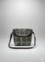 Printed Cotton Canvas Shoulder Sling Bag - SanskrutiHomes 