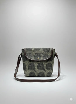 Printed Cotton Canvas Shoulder Sling Bag - SanskrutiHomes 