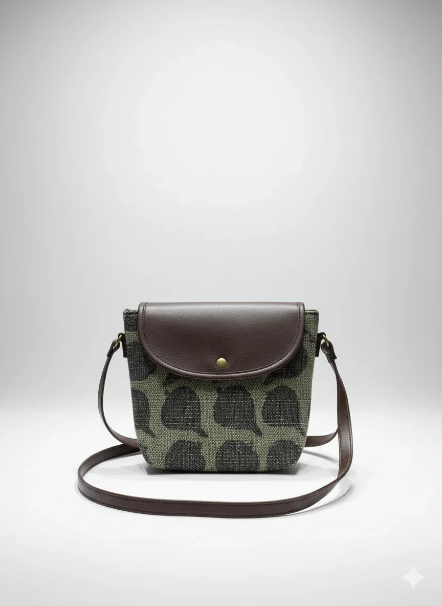 Printed Cotton Canvas Shoulder Sling Bag - SanskrutiHomes 