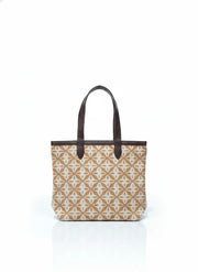 Orange Geometric Print Cotton Tote Bag for Women - SanskrutiHomes 