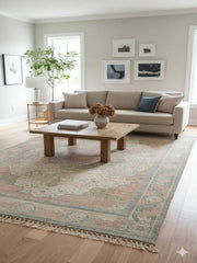 Multi Color Woven Polyester Distressed Digital Print Rug - SanskrutiHomes 