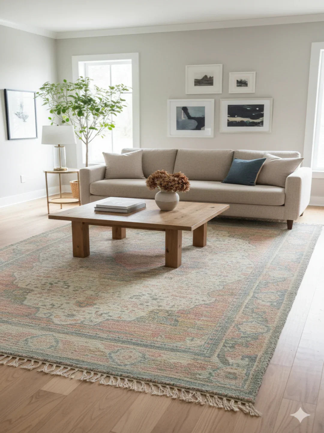 Multi Color Woven Polyester Distressed Digital Print Rug - SanskrutiHomes 