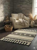 Hand-weaved 100% Cotton Multi-color Rug - SanskrutiHomes 