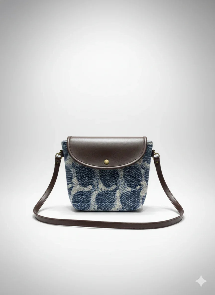 Printed Cotton Canvas Shoulder Sling Bag - SanskrutiHomes 