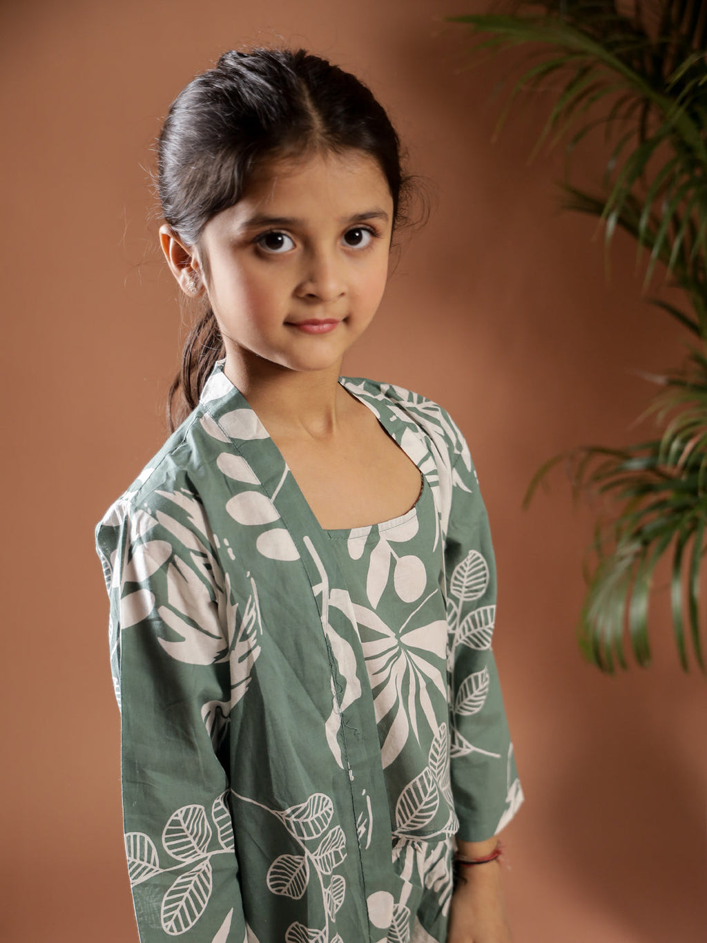 Set of 3 Floral Printed Cotton Night Suit for Kids - SanskrutiHomes 