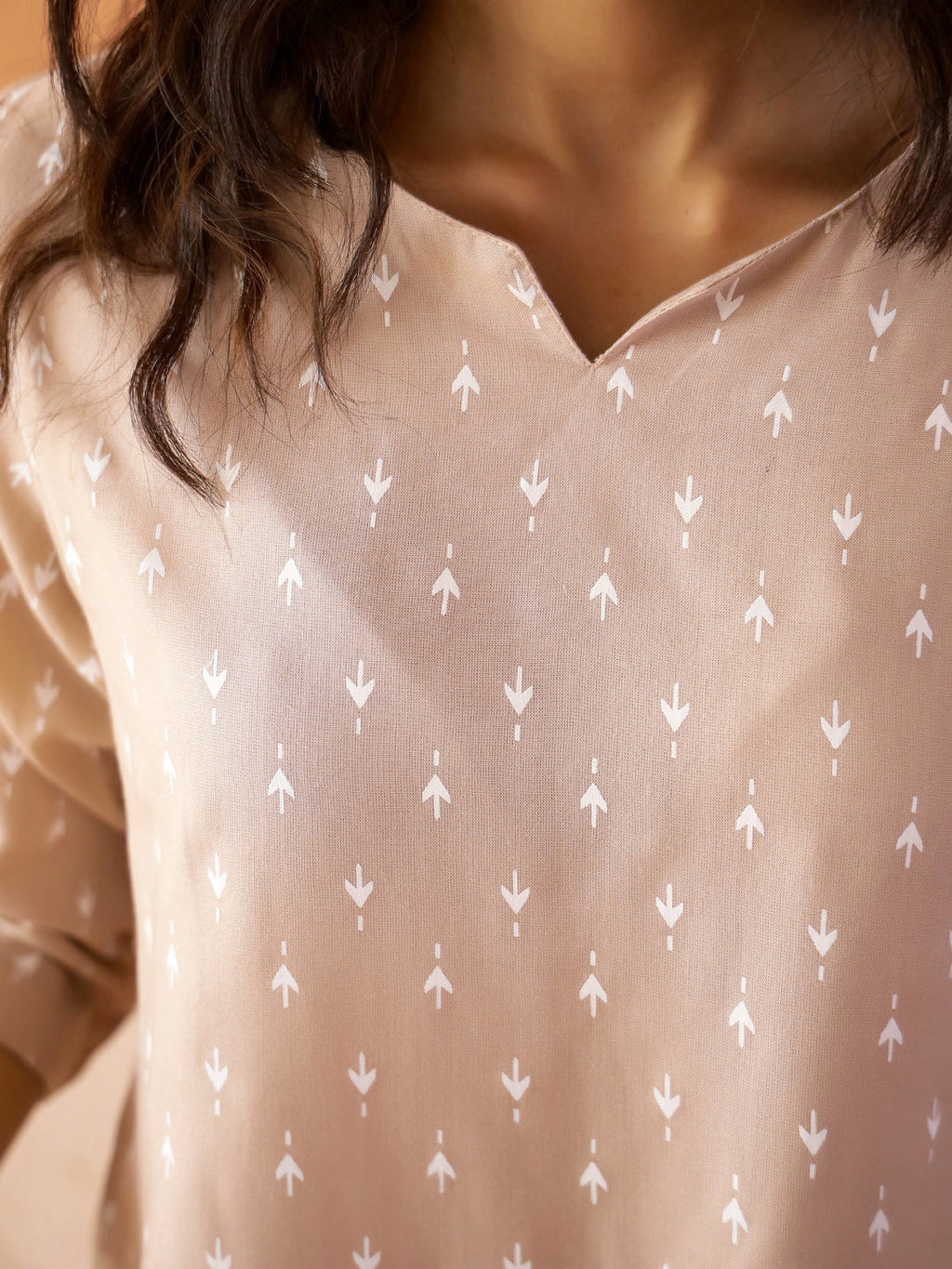 Lavender Color Check Design Dress for Kids - SanskrutiHomes 