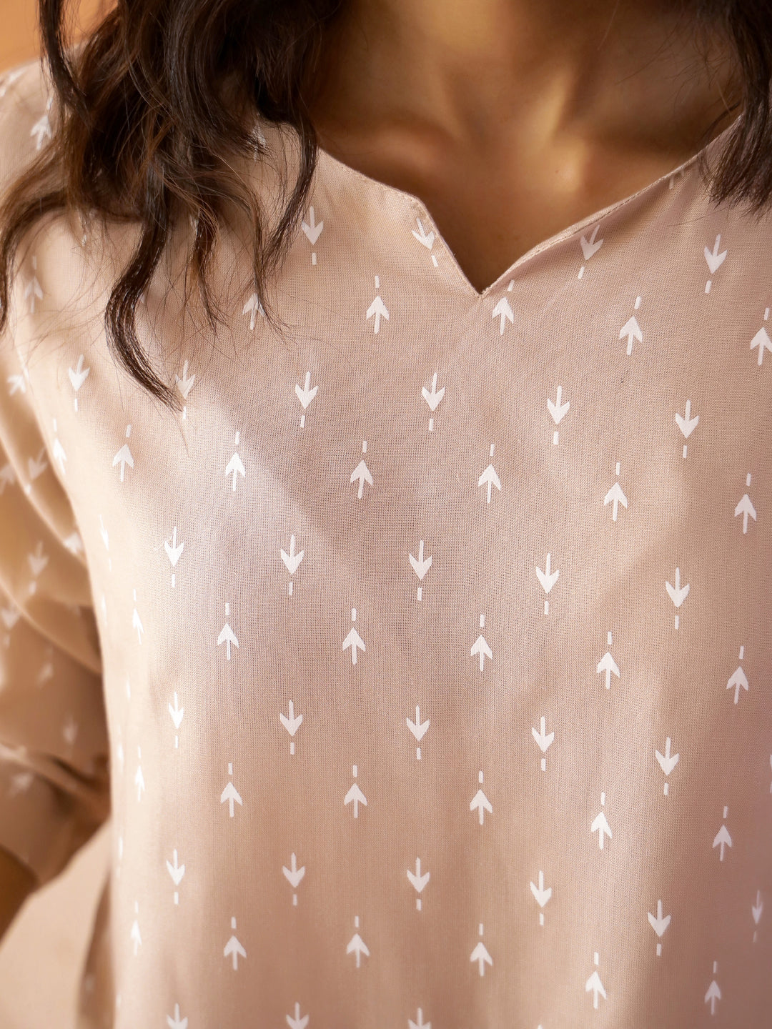 Lavender Color Check Design Dress for Kids - SanskrutiHomes 