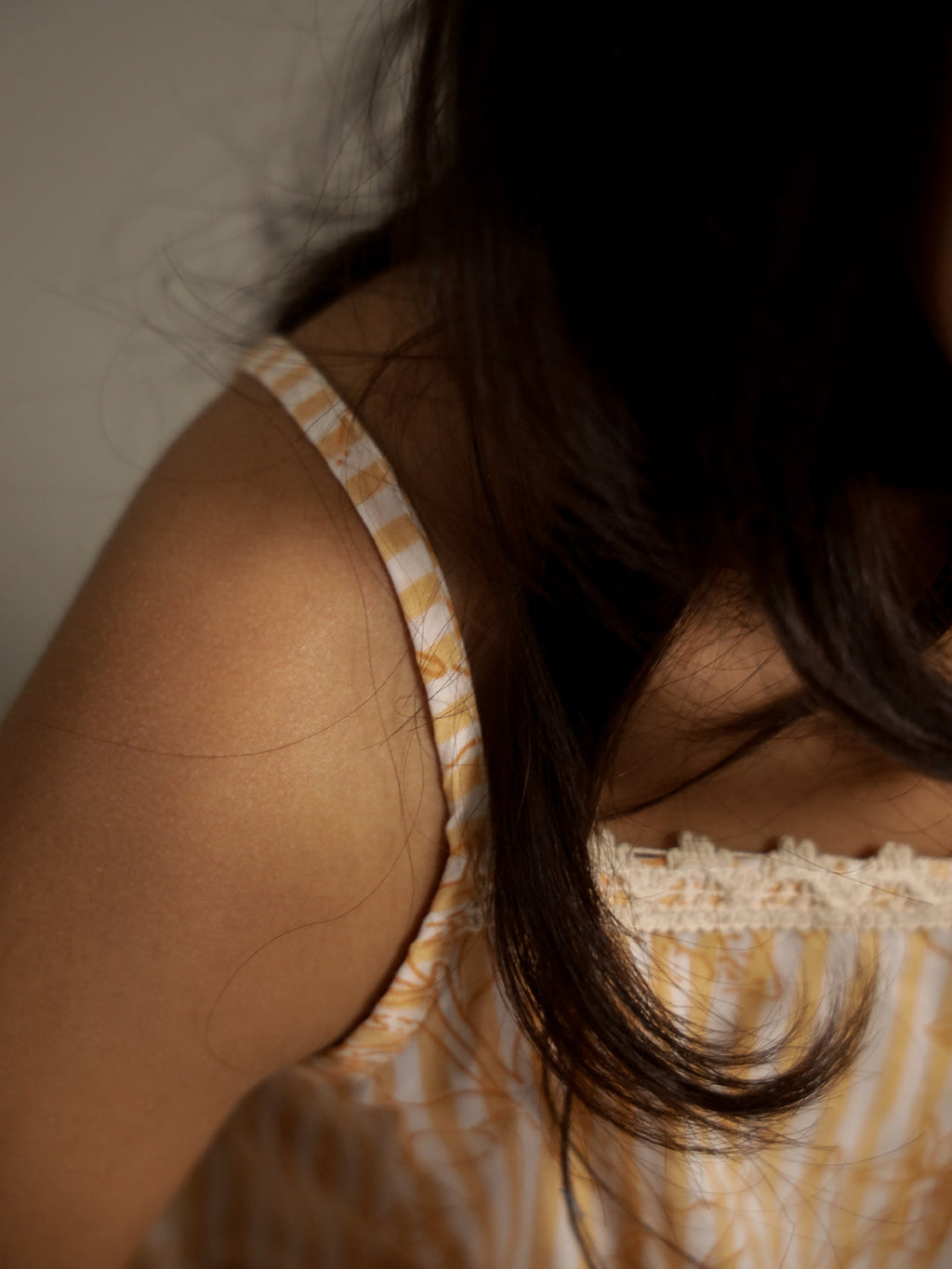 Yellow Floral Printed Cotton Dress for Kids - SanskrutiHomes 