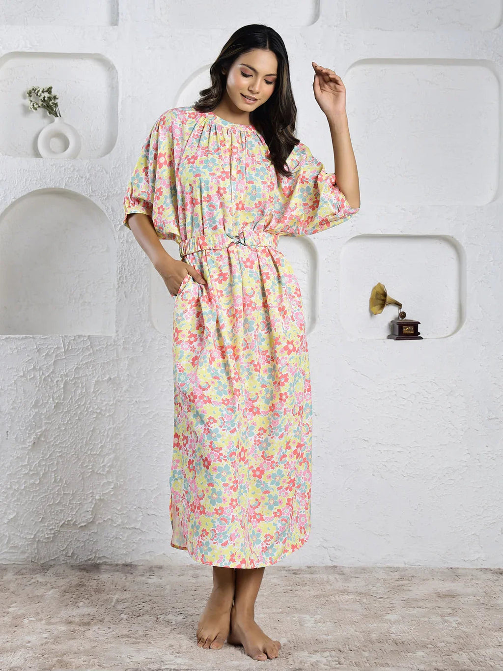 Polyster Dress - SanskrutiHomes 