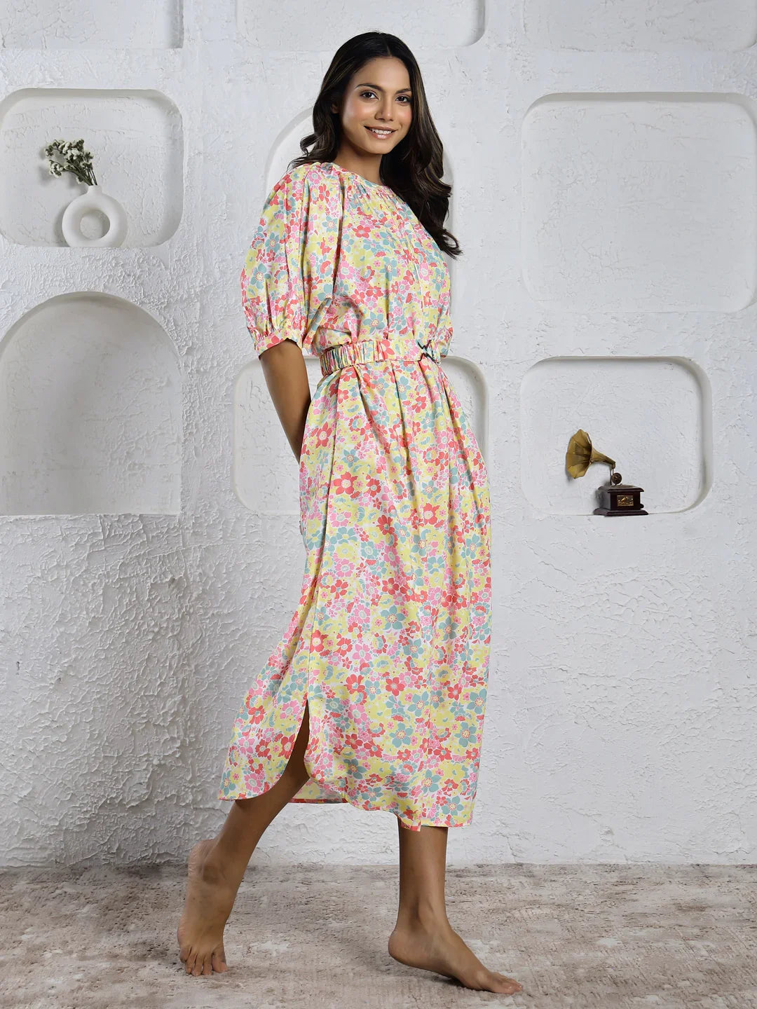 Polyster Dress - SanskrutiHomes 