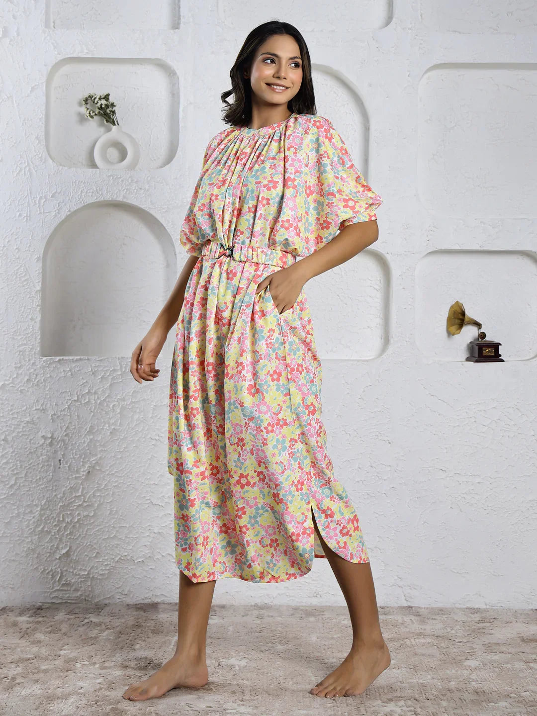 Polyster Dress - SanskrutiHomes 
