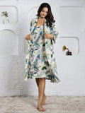 Liberty Cotton Night Dress - SanskrutiHomes 