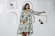 Liberty Cotton Night Dress - SanskrutiHomes 