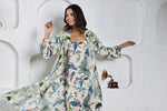 Liberty Cotton Night Dress - SanskrutiHomes 