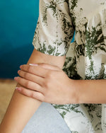 Green Flower Printed Peplum Top - SanskrutiHomes 
