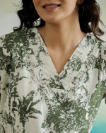 Printed Cotton Loose Fit Top - SanskrutiHomes 