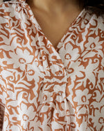 Flower Cotton Printed Top for Women - SanskrutiHomes 