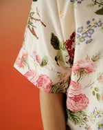 Flower Printed Cotton Top for Women - SanskrutiHomes 
