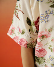 Flower Printed Cotton Top for Women - SanskrutiHomes 