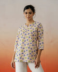 Floral Printed Cotton Top for Women - SanskrutiHomes 