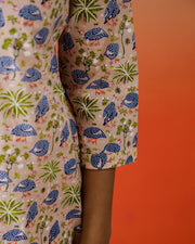 Floral Printed Cotton Top For Women
