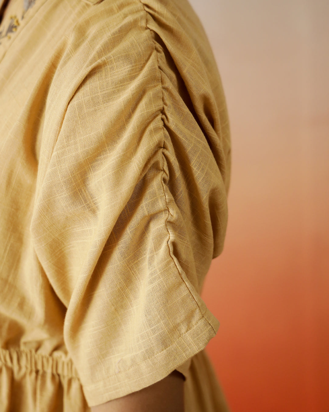 Solid Cotton Embroidered Top - SanskrutiHomes 