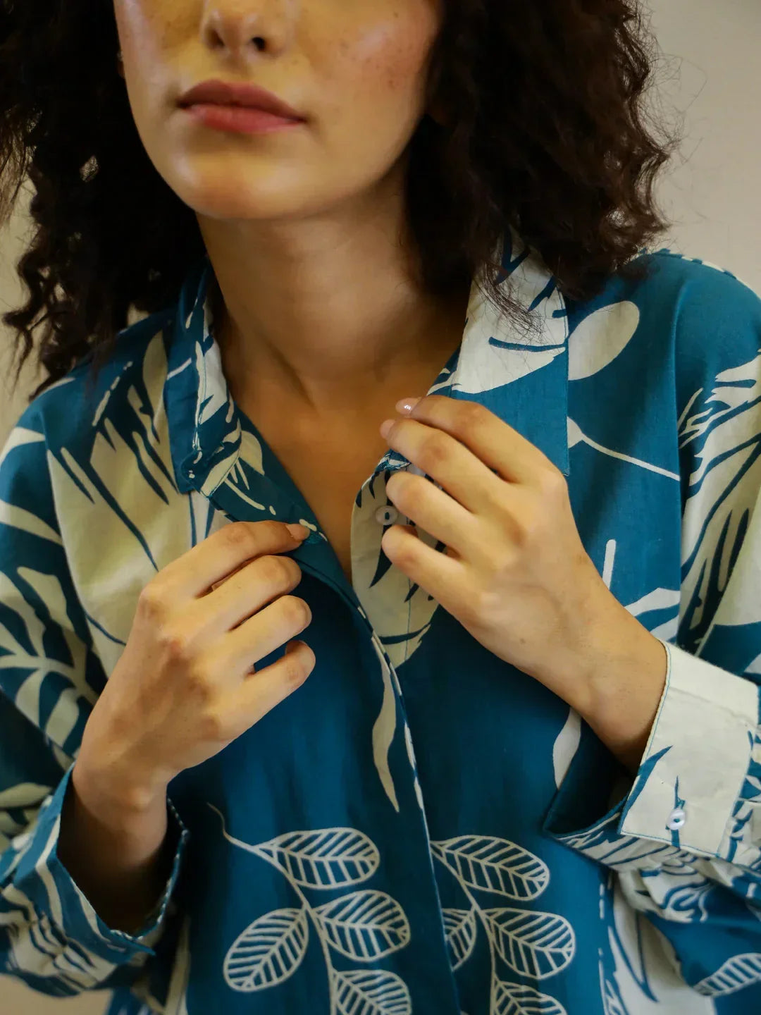 Flower Printed Night Suit Set for Women - SanskrutiHomes 