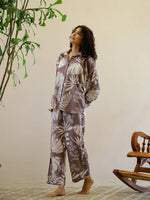 Floral Printed Night Suit Set for Women - SanskrutiHomes 