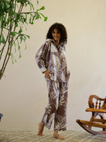Floral Printed Night Suit Set for Women - SanskrutiHomes 