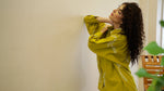 Blue V-Neck Velvet Winter Kaftan - SanskrutiHomes 