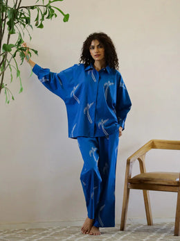 Cotton Printed Night Suit Set - SanskrutiHomes 