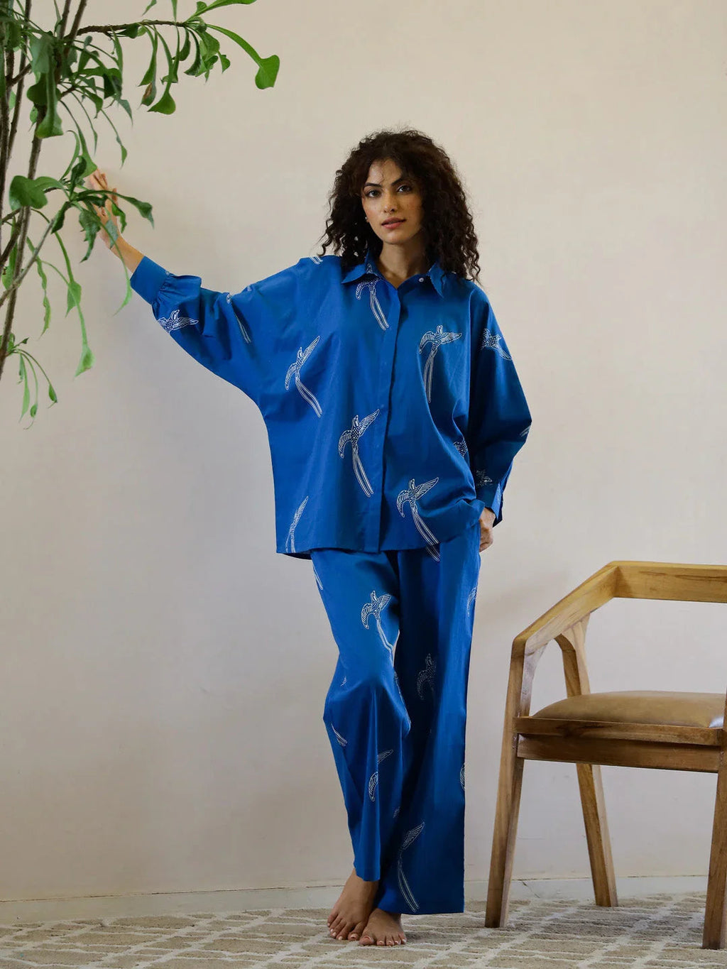 Cotton Printed Night Suit Set - SanskrutiHomes 